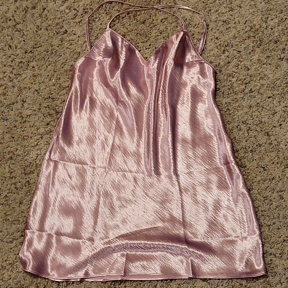 Victoria's Secret Pink Satin Night Gown